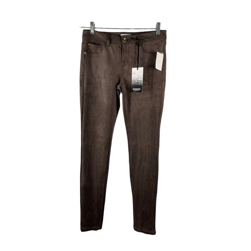 Kensie You Look Effortless Sexy Fit Taupe Ankle Biter Skinny Pants Size 28 NWT